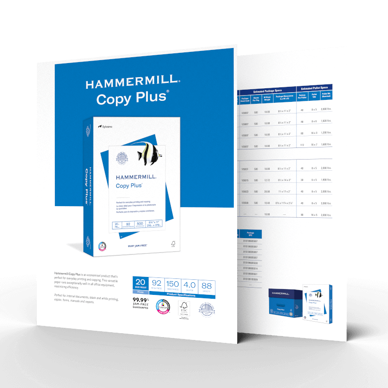 Copy Plus Paper Sell Sheet